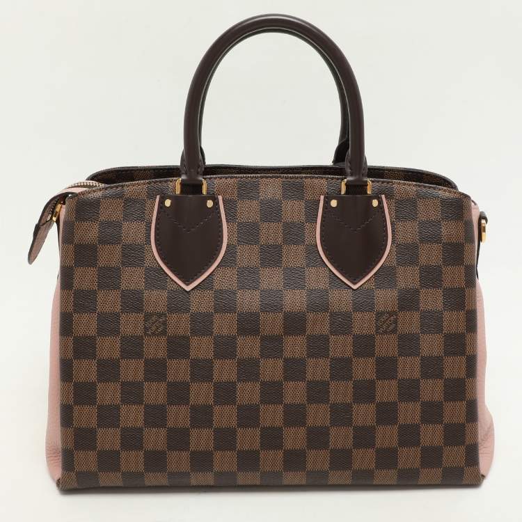Pre Owned Louis Vuitton Damier Ebene Canvas and Leather Normandy Bag