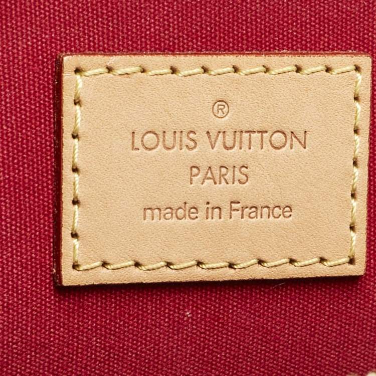 Pre Owned Louis Vuitton Pomme D’amour Monogram Vernis Alma GM Bag