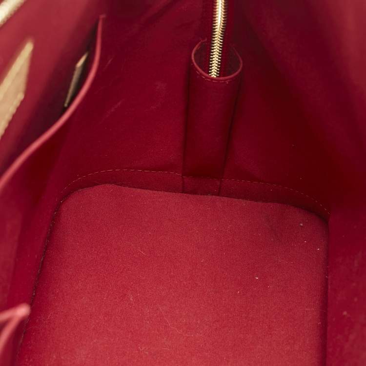Pre Owned Louis Vuitton Pomme D’amour Monogram Vernis Alma GM Bag