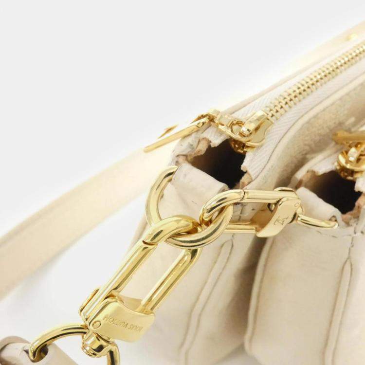 Pre Owned Louis Vuitton Cream Monogram Empreinte Leather Multi Pochette Accessoires Shoulder Bag