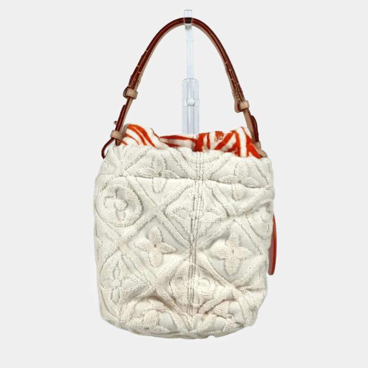 Pre Owned Louis Vuitton White Monogram LVacation Bucket Bag