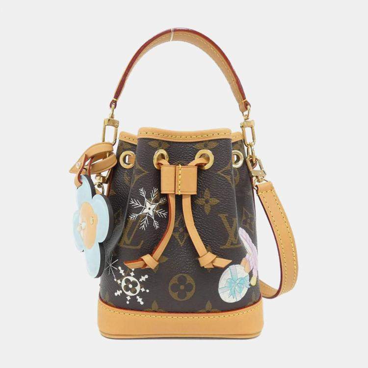 Pre Owned Louis Vuitton Brown Monogram Canvas Vivienne Nano Noe Shoulder Bag