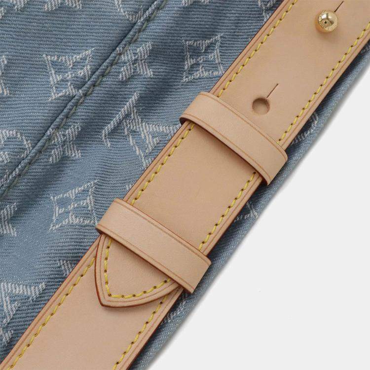 Pre Owned Louis Vuitton Blue Monogram Denim Daily GM Shoulder Bag
