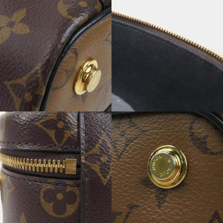 Pre Owned Louis Vuitton Brown Monogram Reverse PM Vanity  Shoulder Bag 