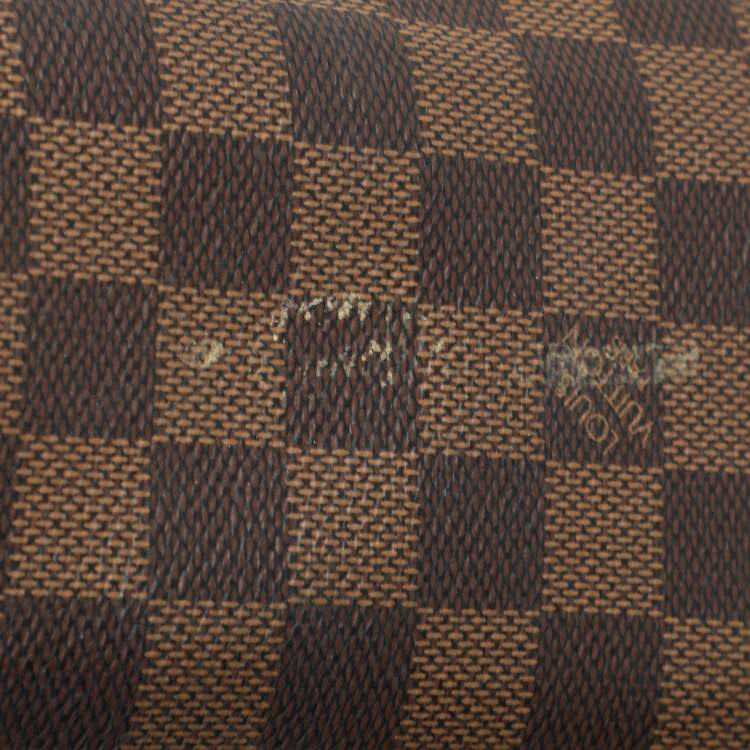 Pre Owned Louis Vuitton Bordeaux Damier Ebene Canvas Bond Street Bag