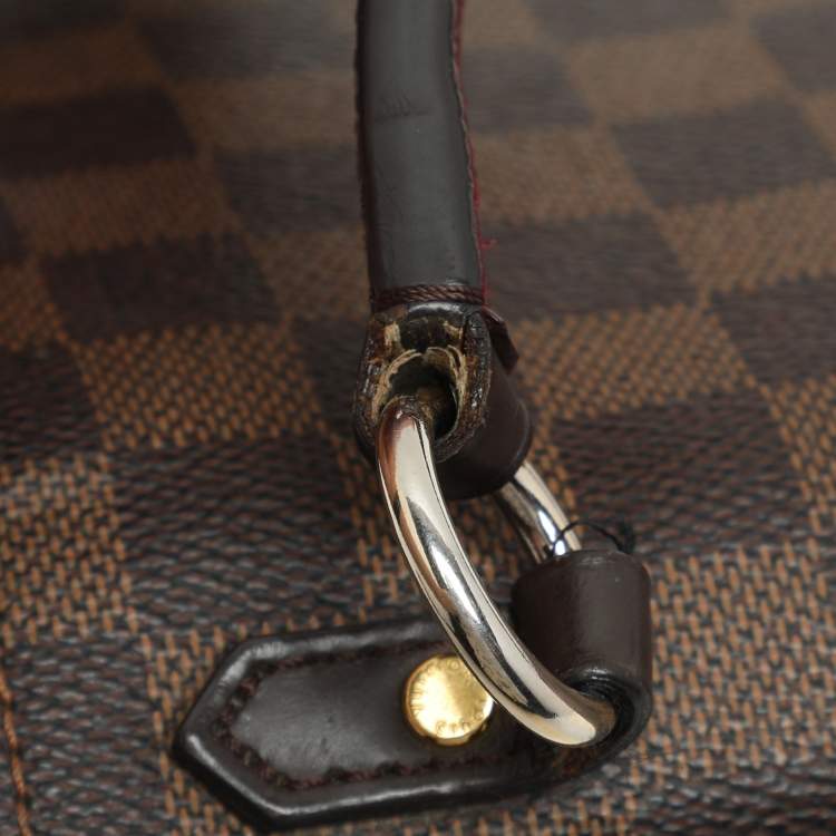 Pre Owned Louis Vuitton Bordeaux Damier Ebene Canvas Bond Street Bag