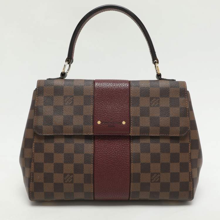 Pre Owned Louis Vuitton Bordeaux Damier Ebene Canvas Bond Street Bag