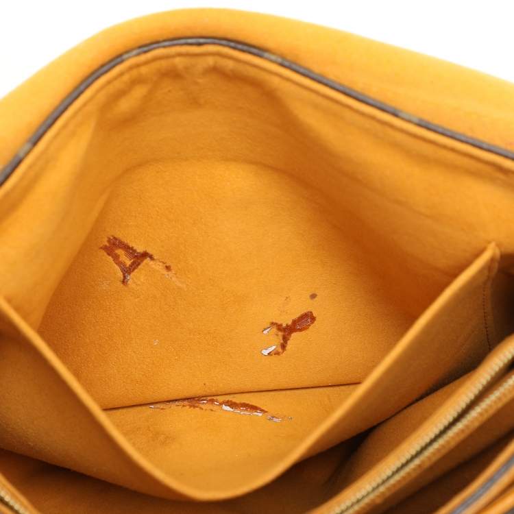 Pre Owned Louis Vuitton Safran Monogram Canvas Pallas Chain Bag
