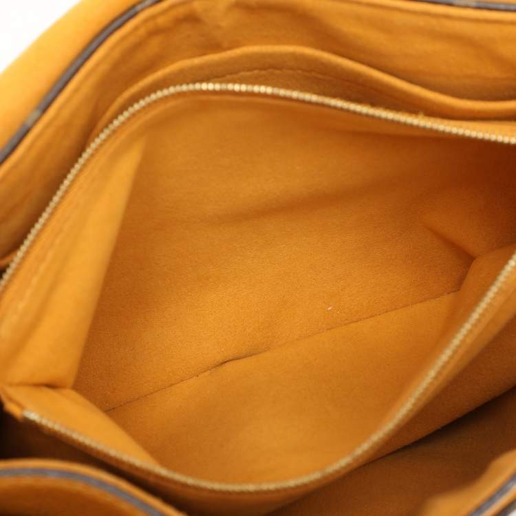 Pre Owned Louis Vuitton Safran Monogram Canvas Pallas Chain Bag