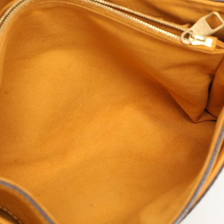 Pre Owned Louis Vuitton Safran Monogram Canvas Pallas Chain Bag