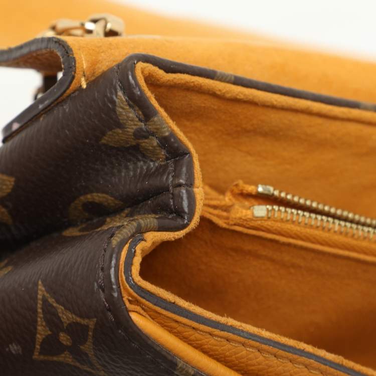 Pre Owned Louis Vuitton Safran Monogram Canvas Pallas Chain Bag