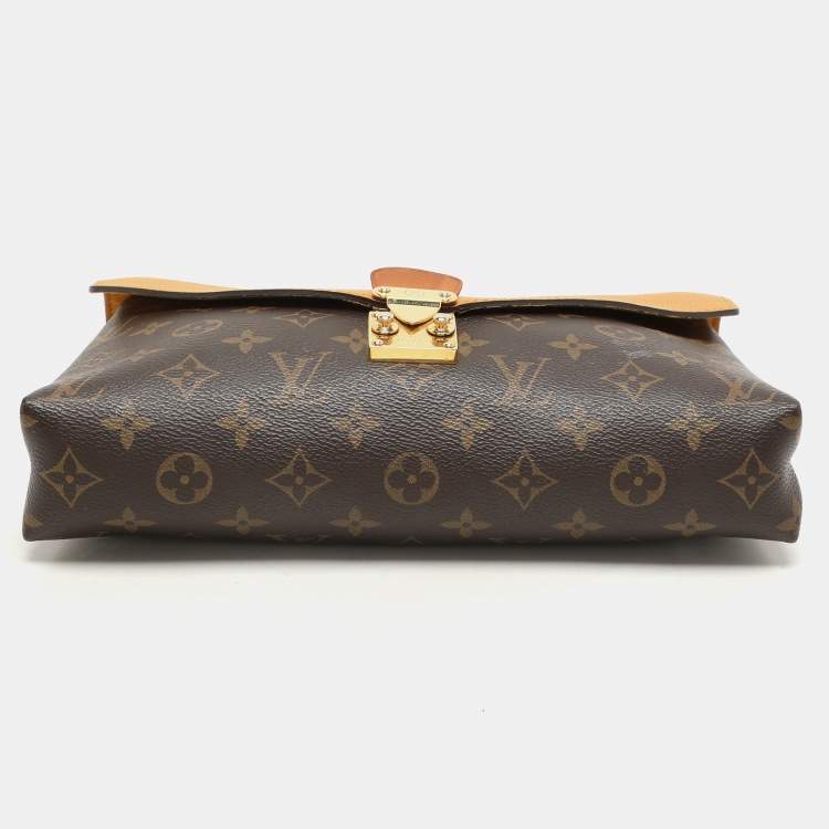 Pre Owned Louis Vuitton Safran Monogram Canvas Pallas Chain Bag