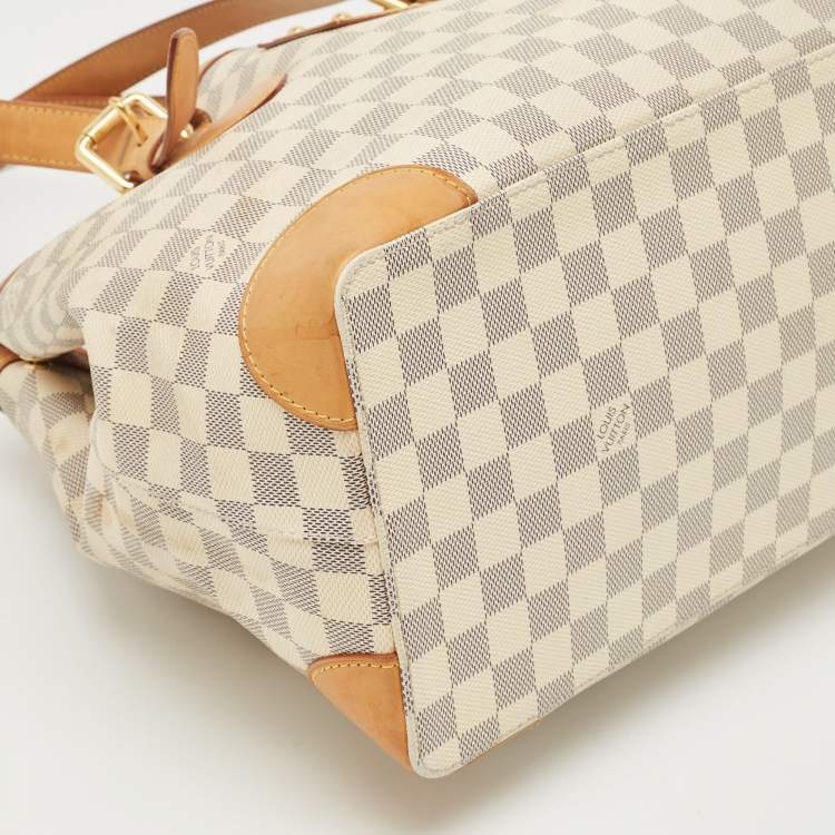 Pre Owned Louis Vuitton Damier Azur Canvas Hampstead MM Bag