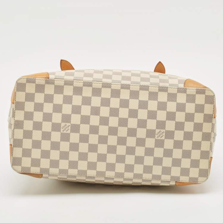 Pre Owned Louis Vuitton Damier Azur Canvas Hampstead MM Bag