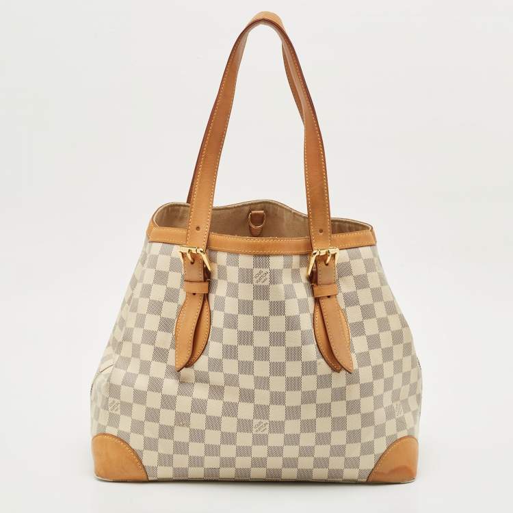 Pre Owned Louis Vuitton Damier Azur Canvas Hampstead MM Bag