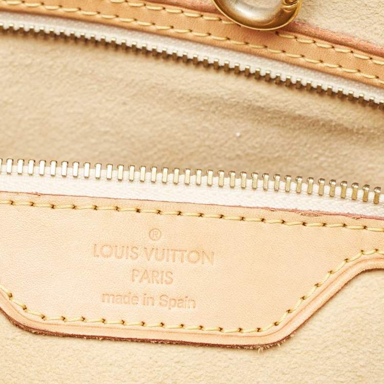 Pre Owned Louis Vuitton Damier Azur Canvas Hampstead MM Bag