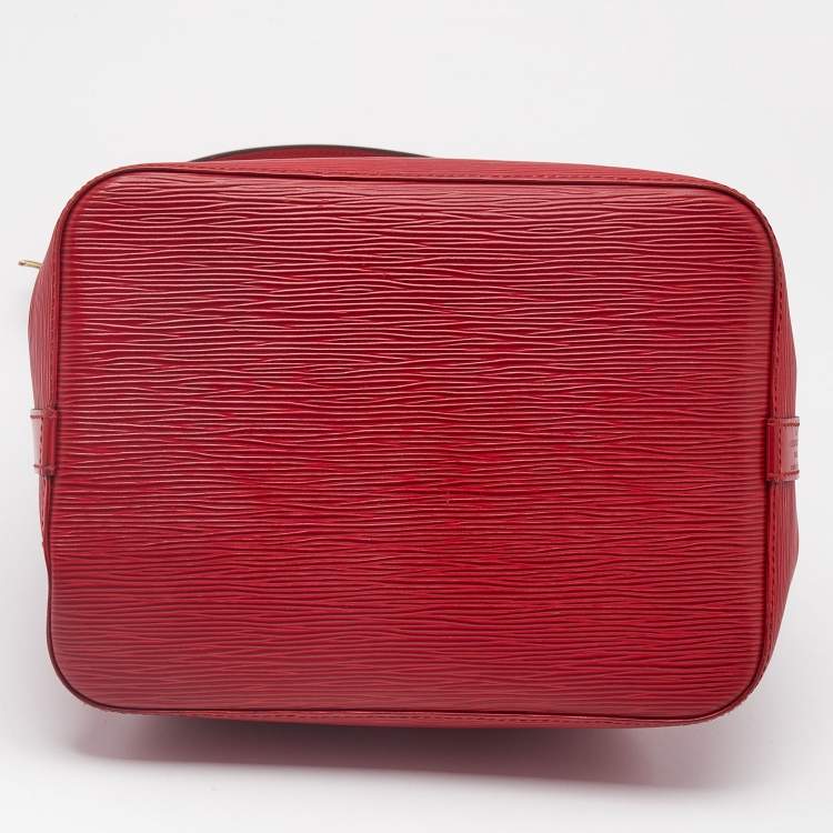 Pre Owned Louis Vuitton Red Epi Leather Petit Noe Bag