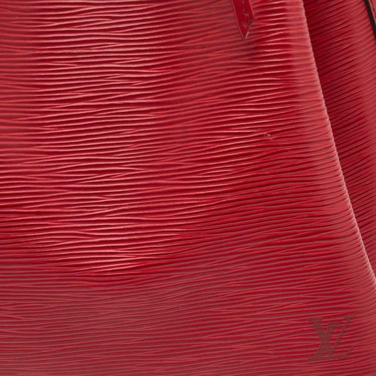 Pre Owned Louis Vuitton Red Epi Leather Petit Noe Bag
