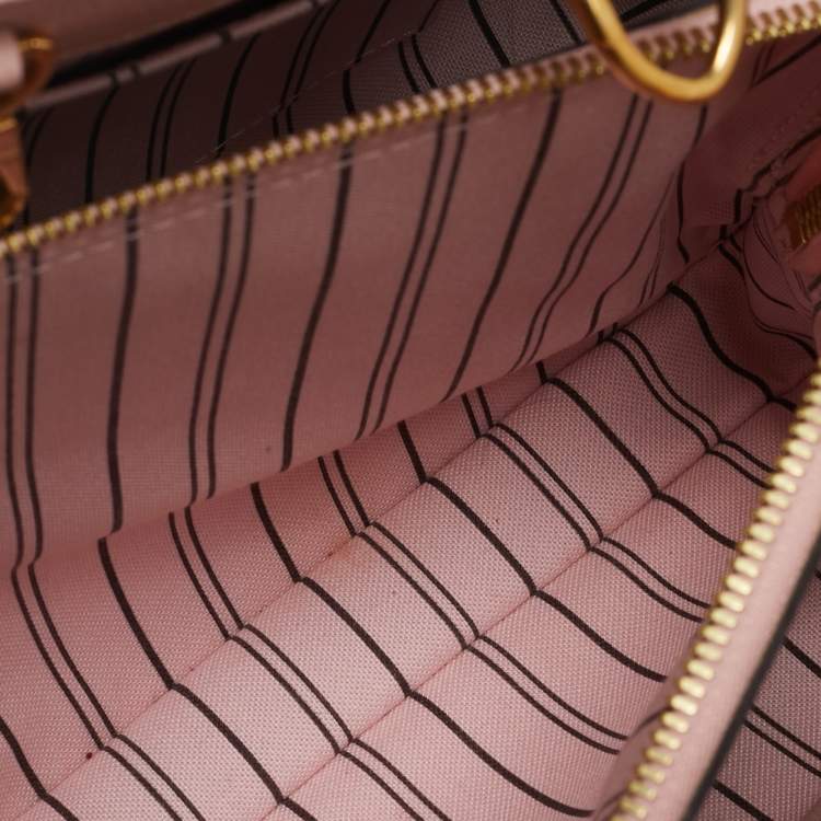 Pre Owned Louis Vuitton Rose Ballerine Monogram Empreinte Leather Montaigne BB Bag