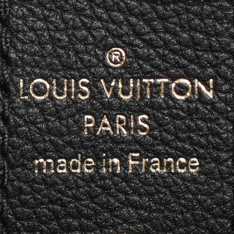 Pre Owned Louis Vuitton Black Leather Lockmeto Bag