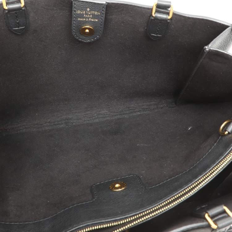 Pre Owned Louis Vuitton Black Leather Lockmeto Bag