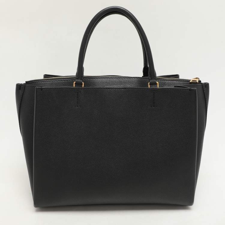 Pre Owned Louis Vuitton Black Leather Lockmeto Bag