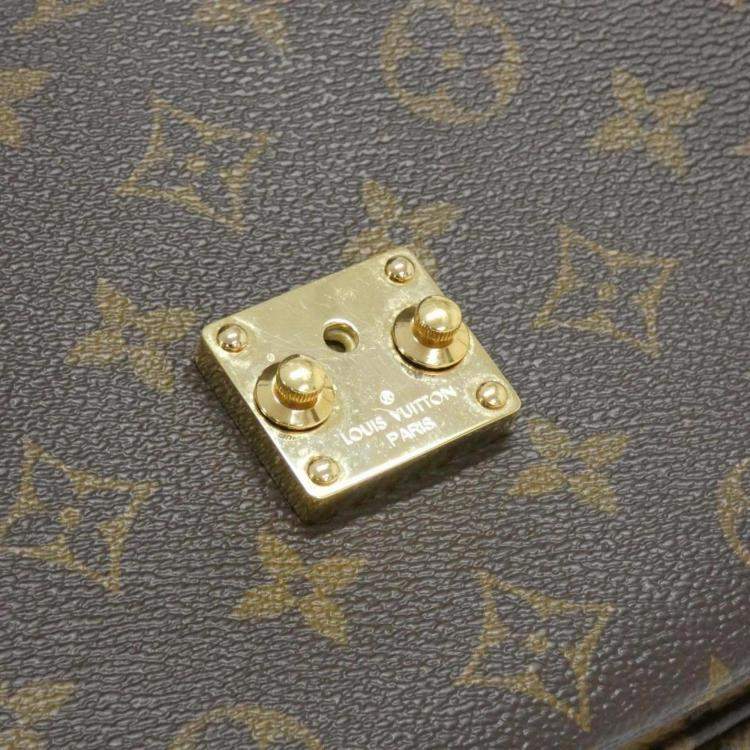 Pre Owned Louis Vuitton Monogram Reverse Pochette Metis MM Shoulder Bag