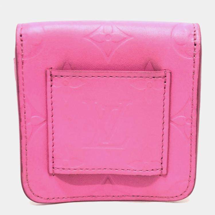 Pre Owned Louis Vuitton Rose Pink Leather Utility Crossbody Bag