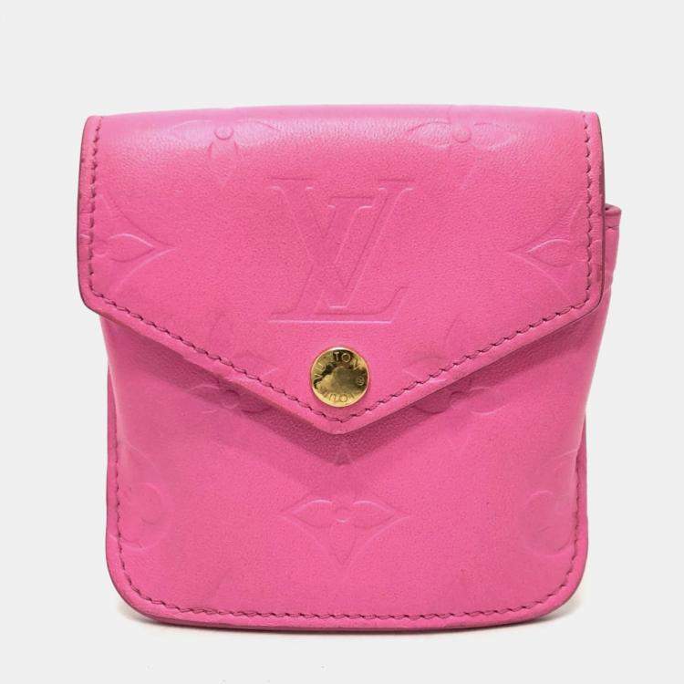 Pre Owned Louis Vuitton Rose Pink Leather Utility Crossbody Bag