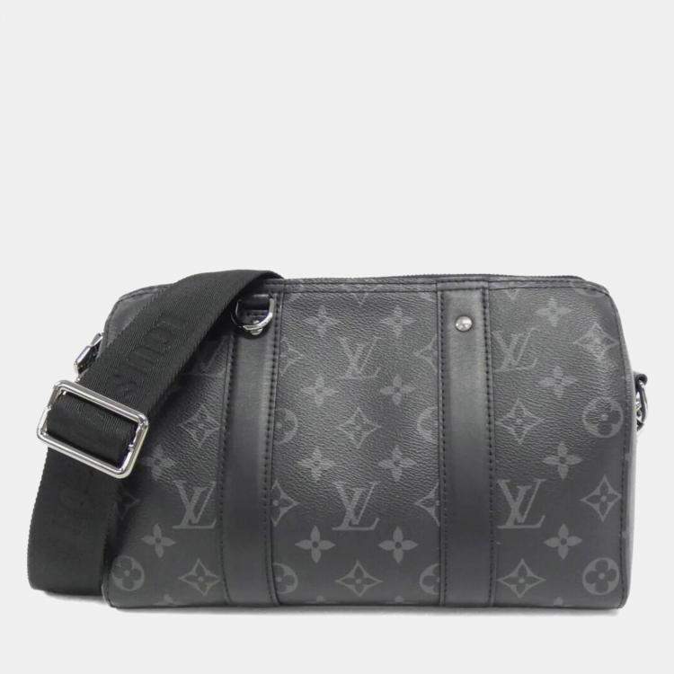 Pre Owned Louis Vuitton Monogram Eclipse Reverse City Keepall Shoulder Bag