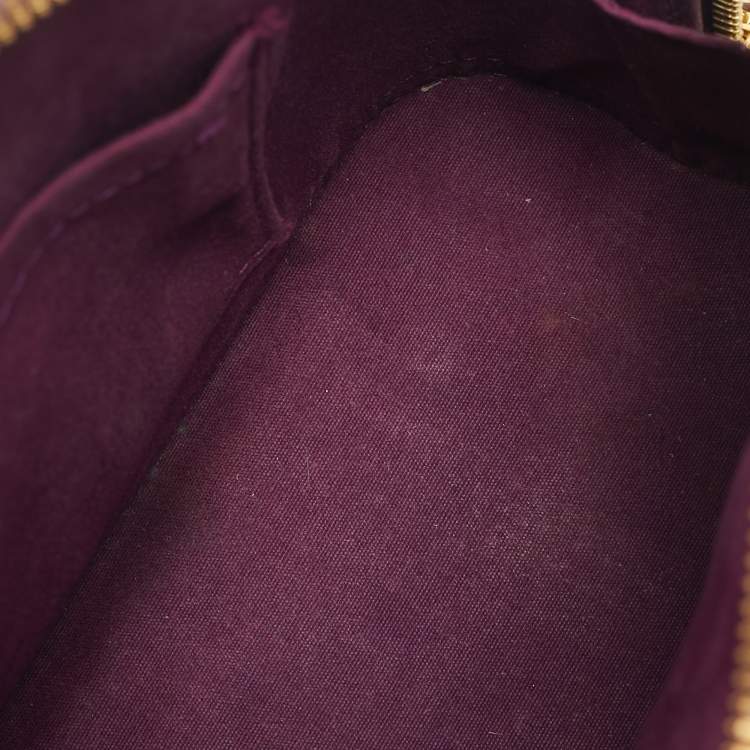 Pre Owned Louis Vuitton Amethyste Monogram Vernis Alma BB Bag
