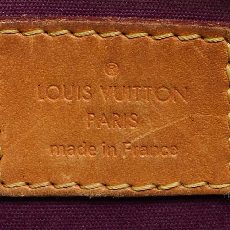 Pre Owned Louis Vuitton Amethyste Monogram Vernis Alma BB Bag