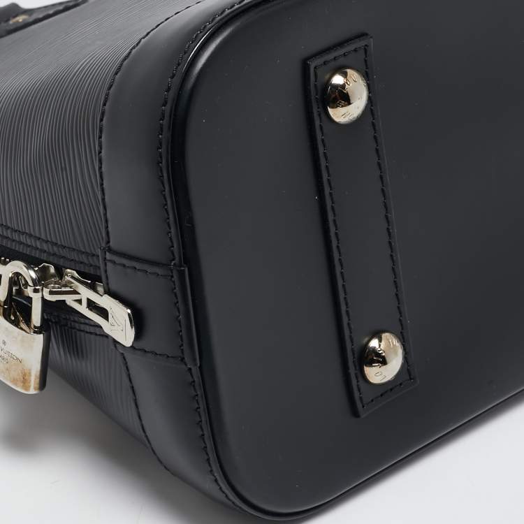 Pre Owned Louis Vuitton Black Epi Leather Alma PM Bag