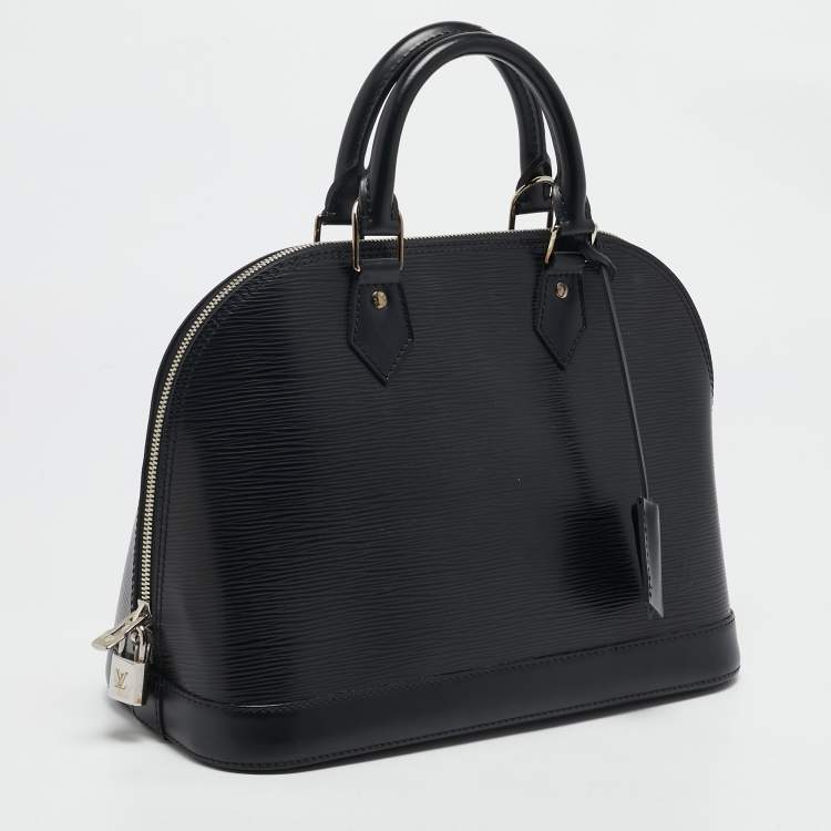 Pre Owned Louis Vuitton Black Epi Leather Alma PM Bag