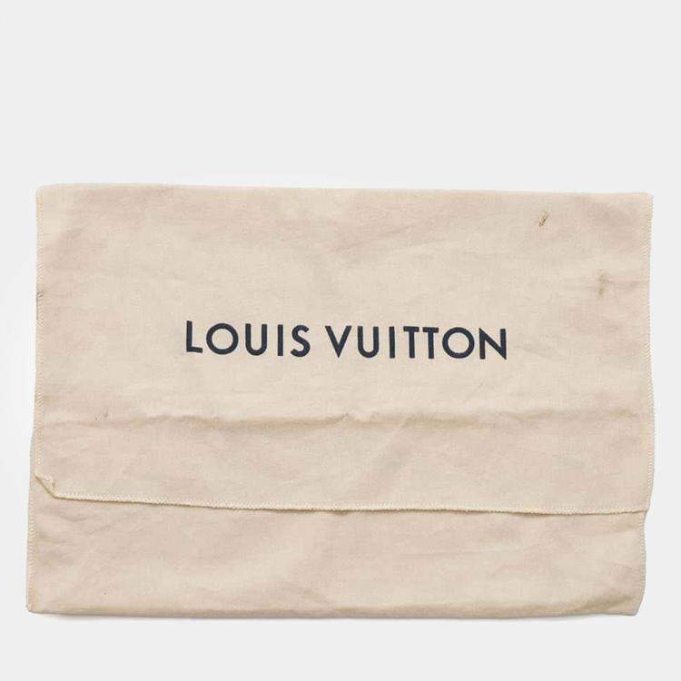 Pre Owned Louis Vuitton White Monogram Taurillon Leather Wallet Trunk Bag