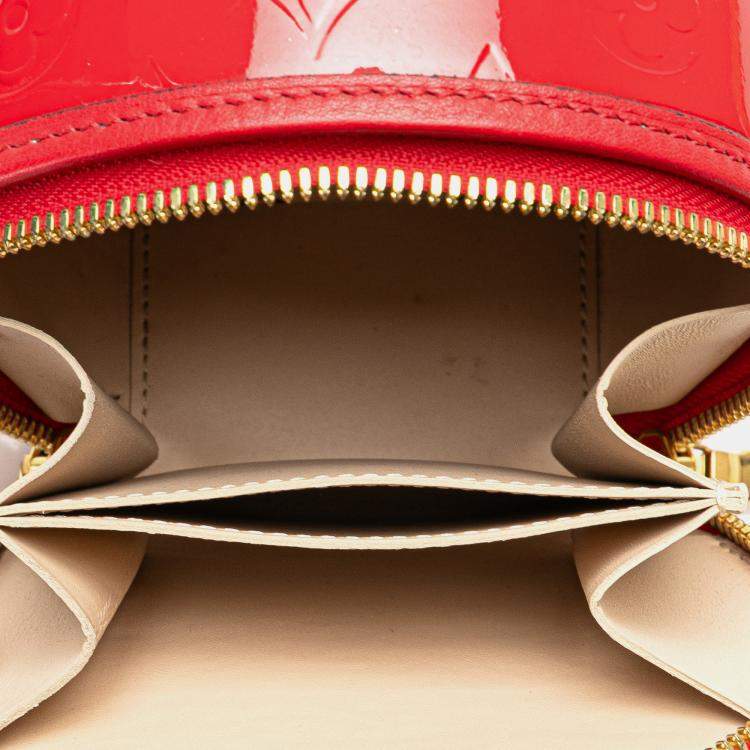 Pre Owned Louis Vuitton Red Monogram Vernis Mini Boite Chapeau Souple