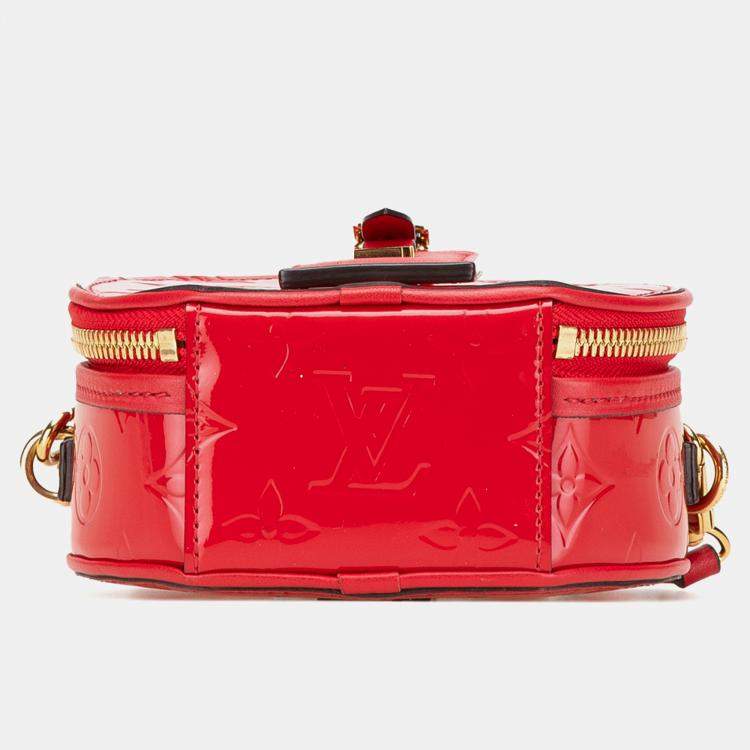 Pre Owned Louis Vuitton Red Monogram Vernis Mini Boite Chapeau Souple