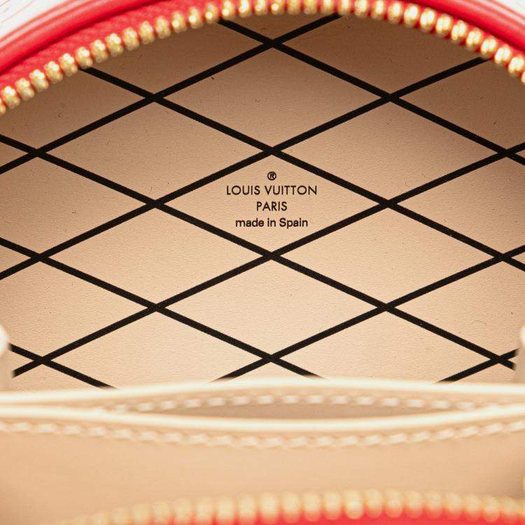 Pre Owned Louis Vuitton Red Monogram Vernis Mini Boite Chapeau Souple