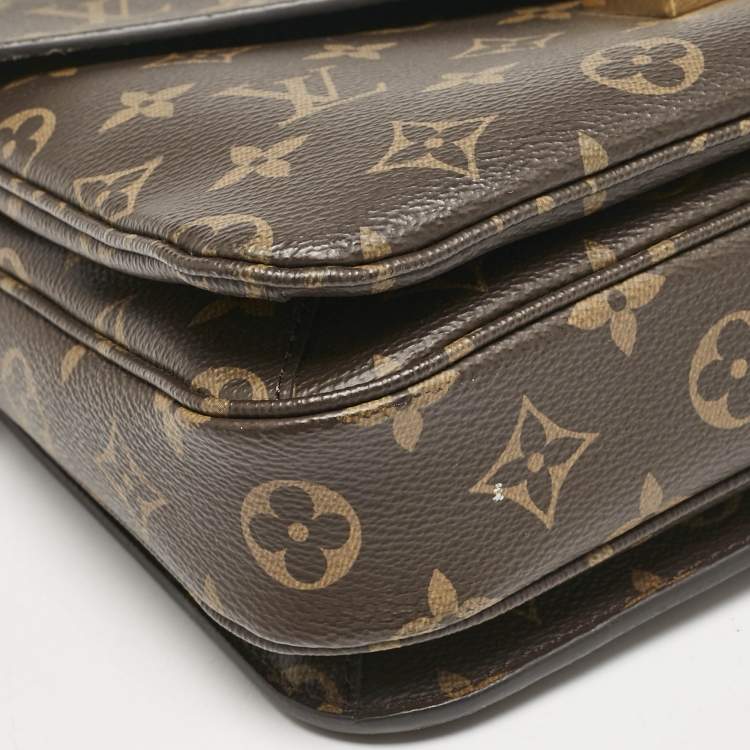 Pre Owned Louis Vuitton Monogram Canvas Pochette Metis Bag