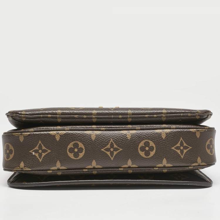 Pre Owned Louis Vuitton Monogram Canvas Pochette Metis Bag