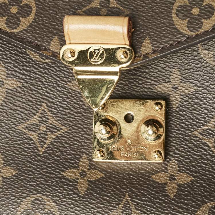 Pre Owned Louis Vuitton Monogram Canvas Pochette Metis Bag