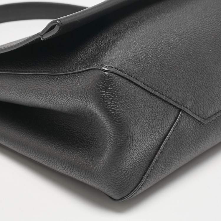 Pre Owned Louis Vuitton Black Leather Lockme II Bag