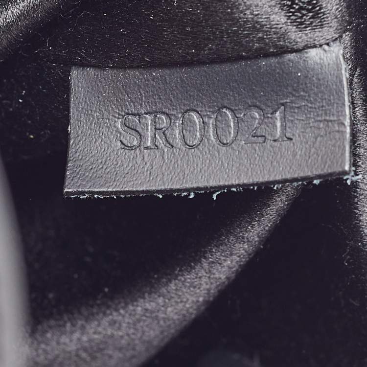 Pre Owned Louis Vuitton Black Monogram Satin Mini Bucket Bag