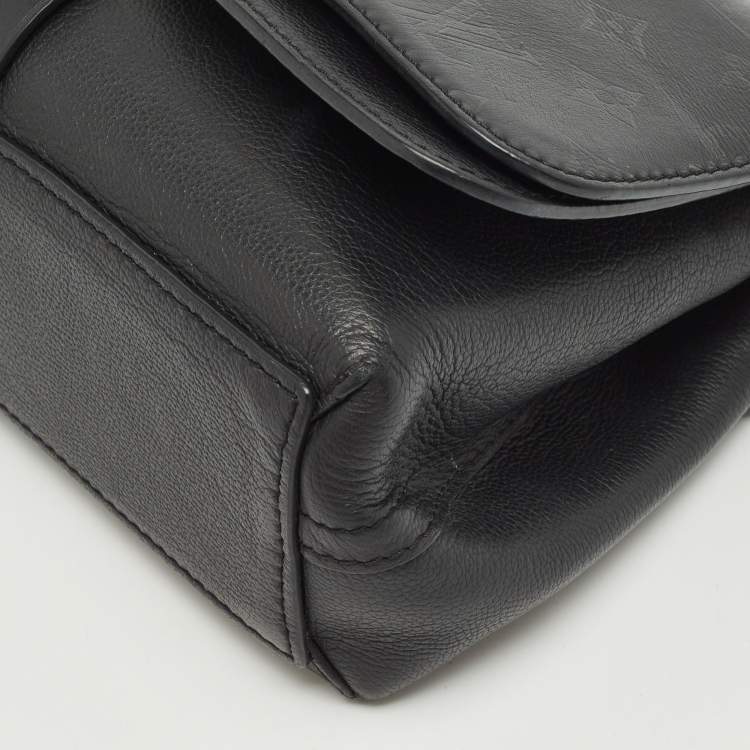 Pre Owned Louis Vuitton Black Monogram Leather Very Chain Bag