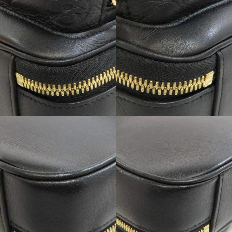 Pre Owned Louis Vuitton Black Leather Utility Crossbody Bag