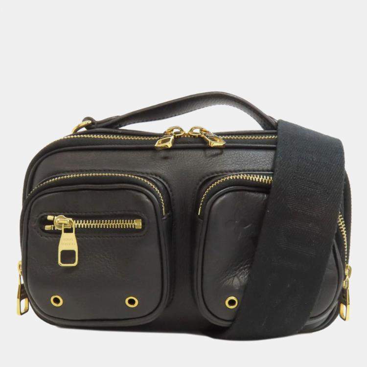 Pre Owned Louis Vuitton Black Leather Utility Crossbody Bag