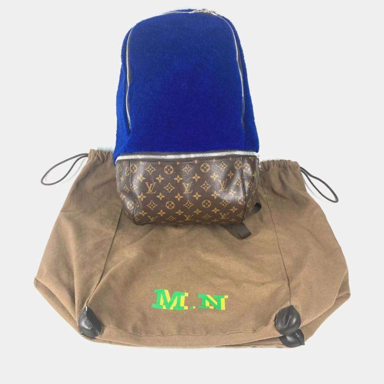 Pre Owned Louis Vuitton Blue Canvas Mouton Marc Newson Backpack