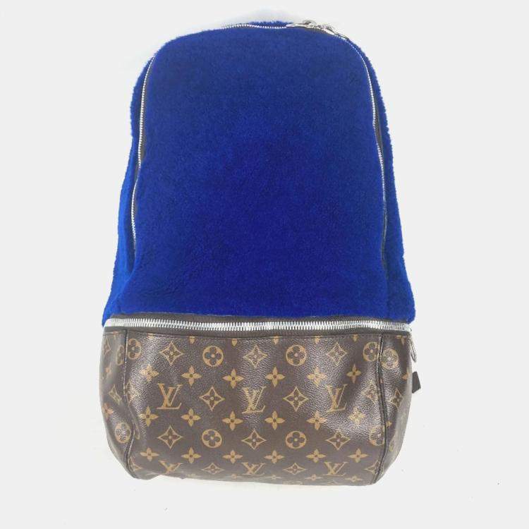 Pre Owned Louis Vuitton Blue Canvas Mouton Marc Newson Backpack