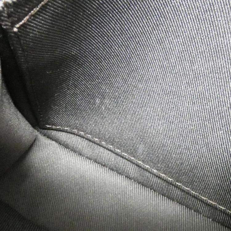 Pre Owned Louis Vuitton Marron Monogram Canvas Striped Squared Trio Messenger Bag