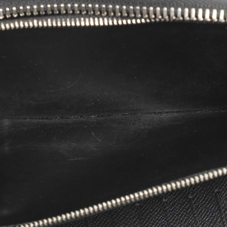 Pre Owned Louis Vuitton Damier Graphite Canvas Vertical Zippy Wallet